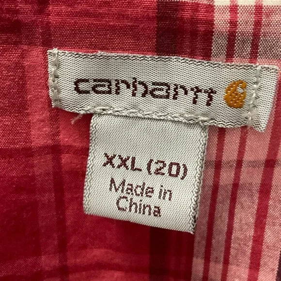 CARHARTT WOMENS PLAID BLOUSE SIZE XXL - Picture 3 of 5